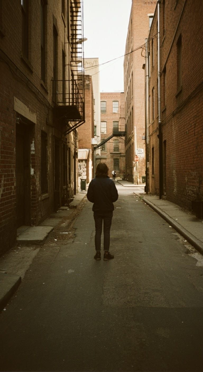 Urban Street Scene in Film Photography Style