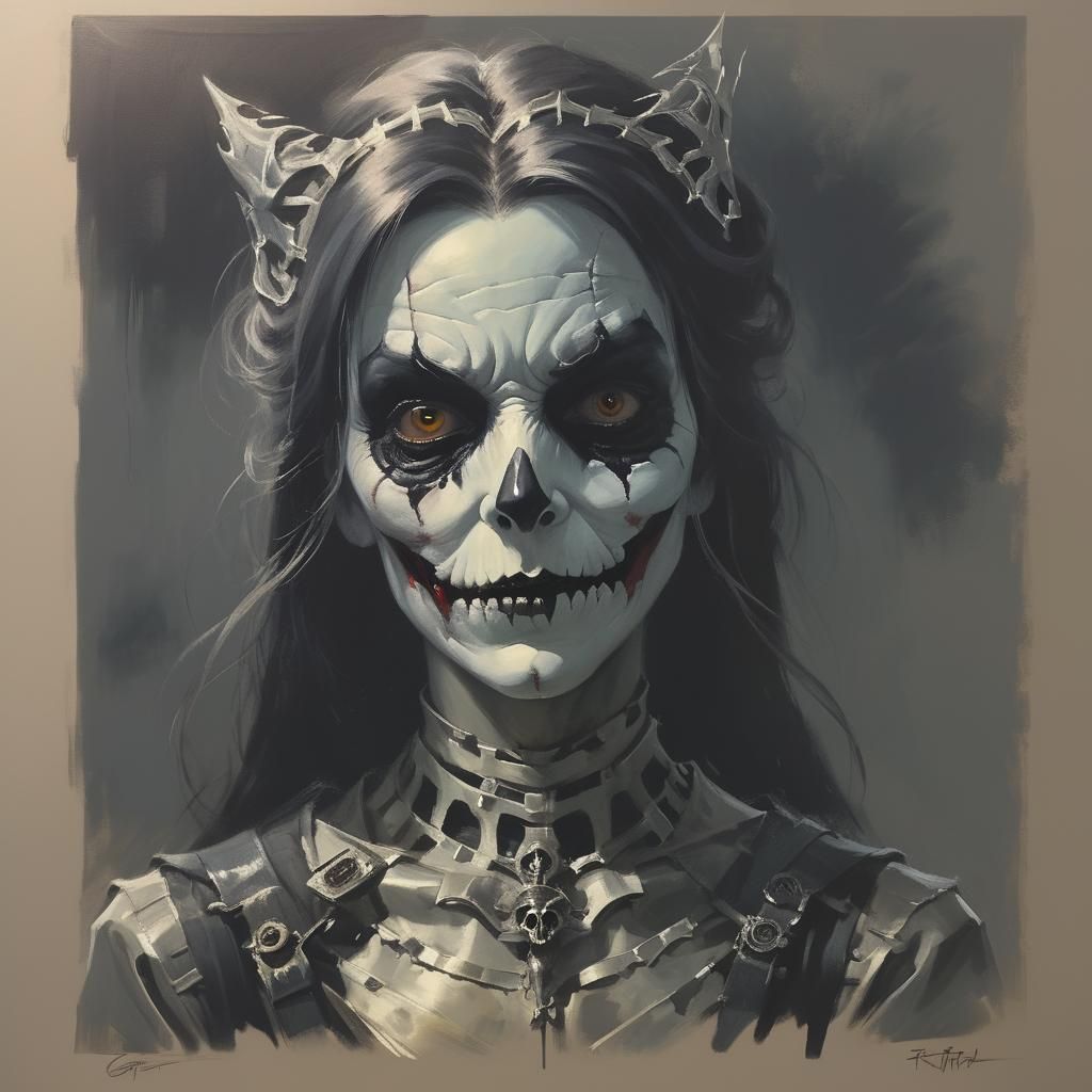Sinister Woman in Fantasy Art Style