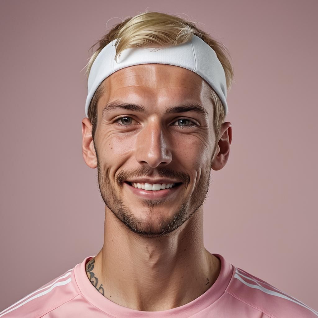 Detailed Studio Portrait of a Soccer Player