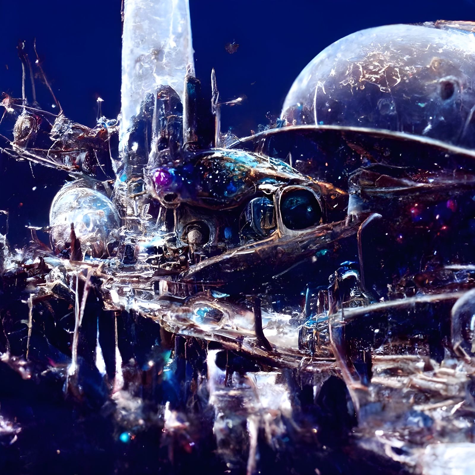Ethereal High-Tech Galaxy Landscape as Digital Art