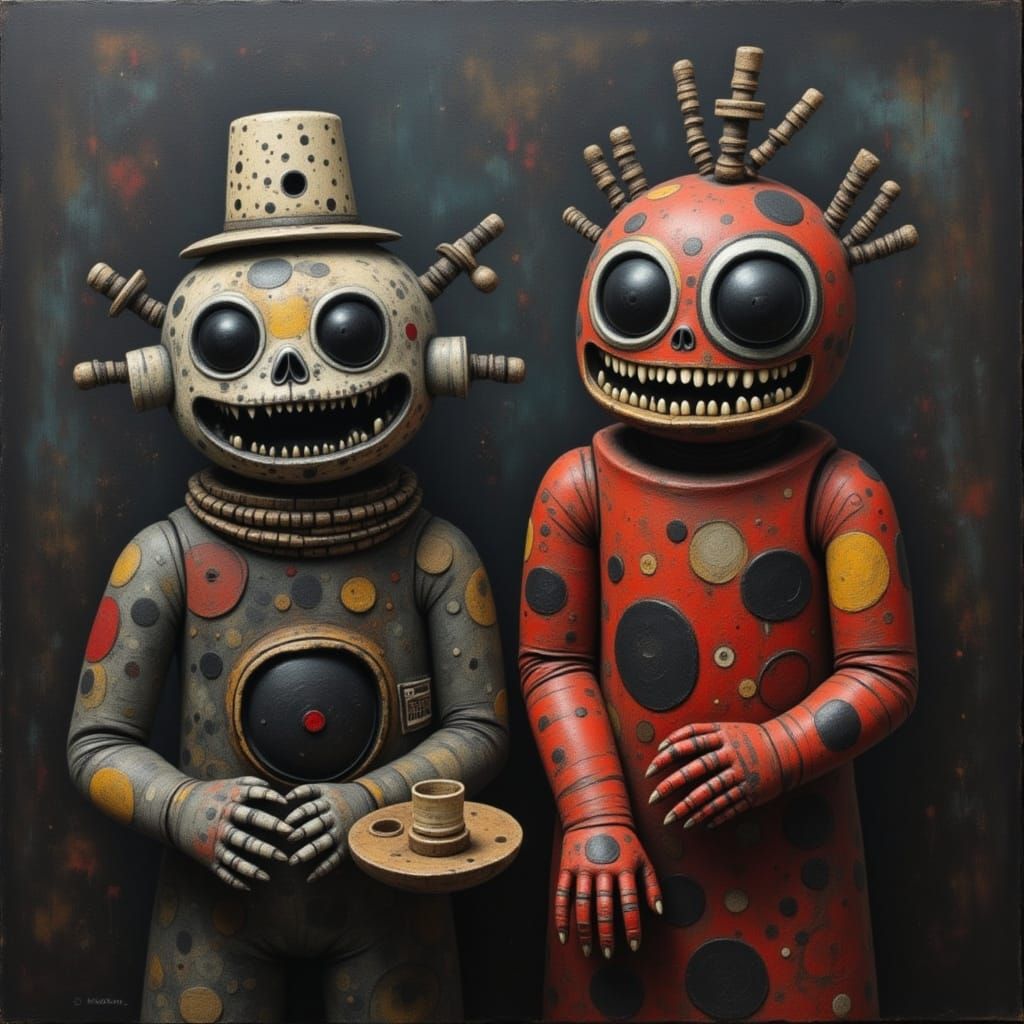 Surreal Dolls in Distressed Fantasy Landscapes