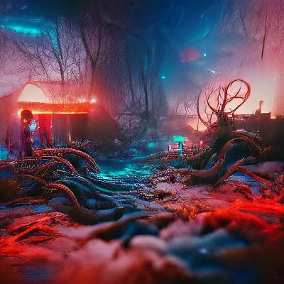 Stranger Things Inspired Matte Painting in Unreal Engine