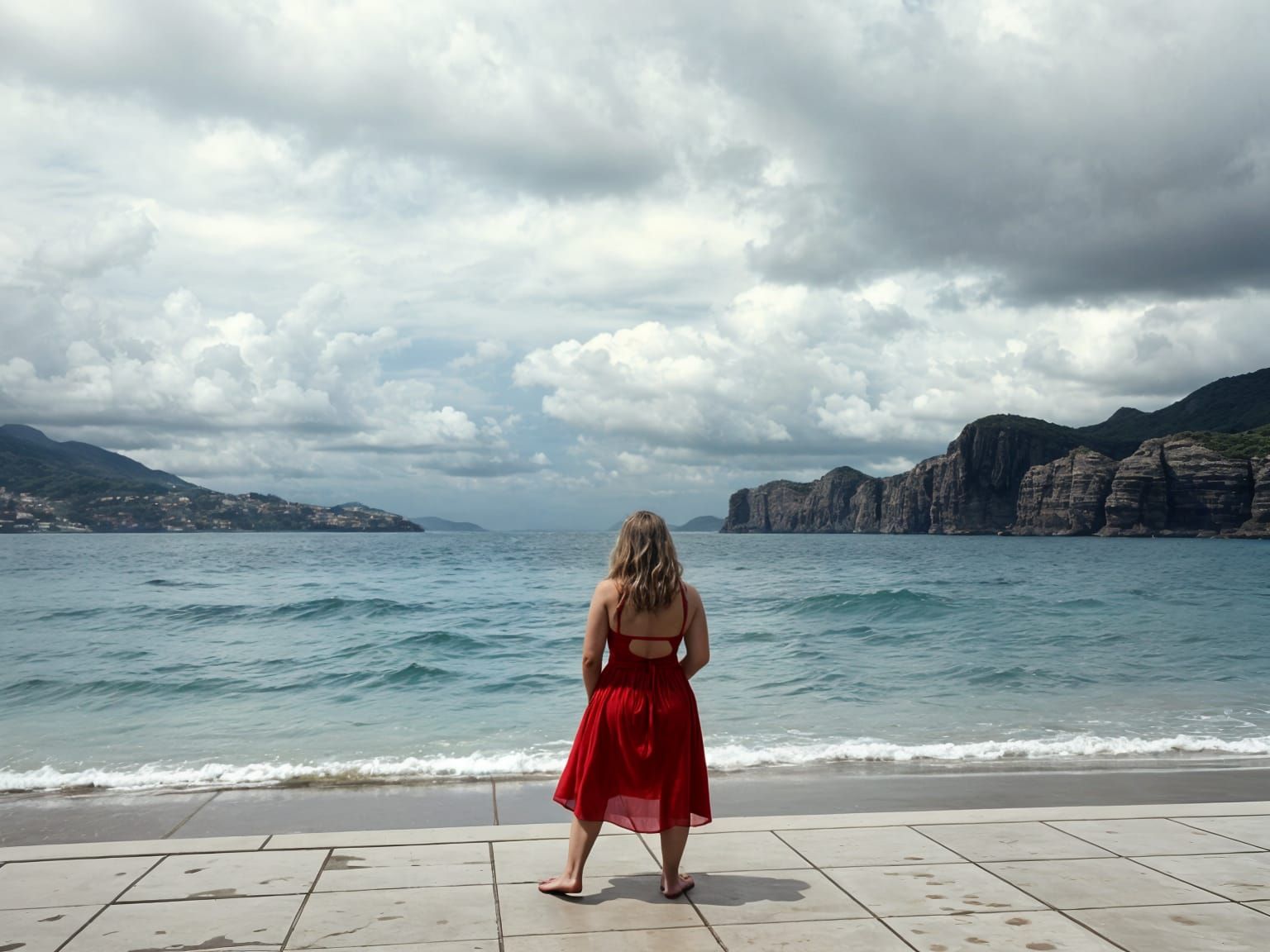 Contemplative Woman: Portrait of Strength and Resilience