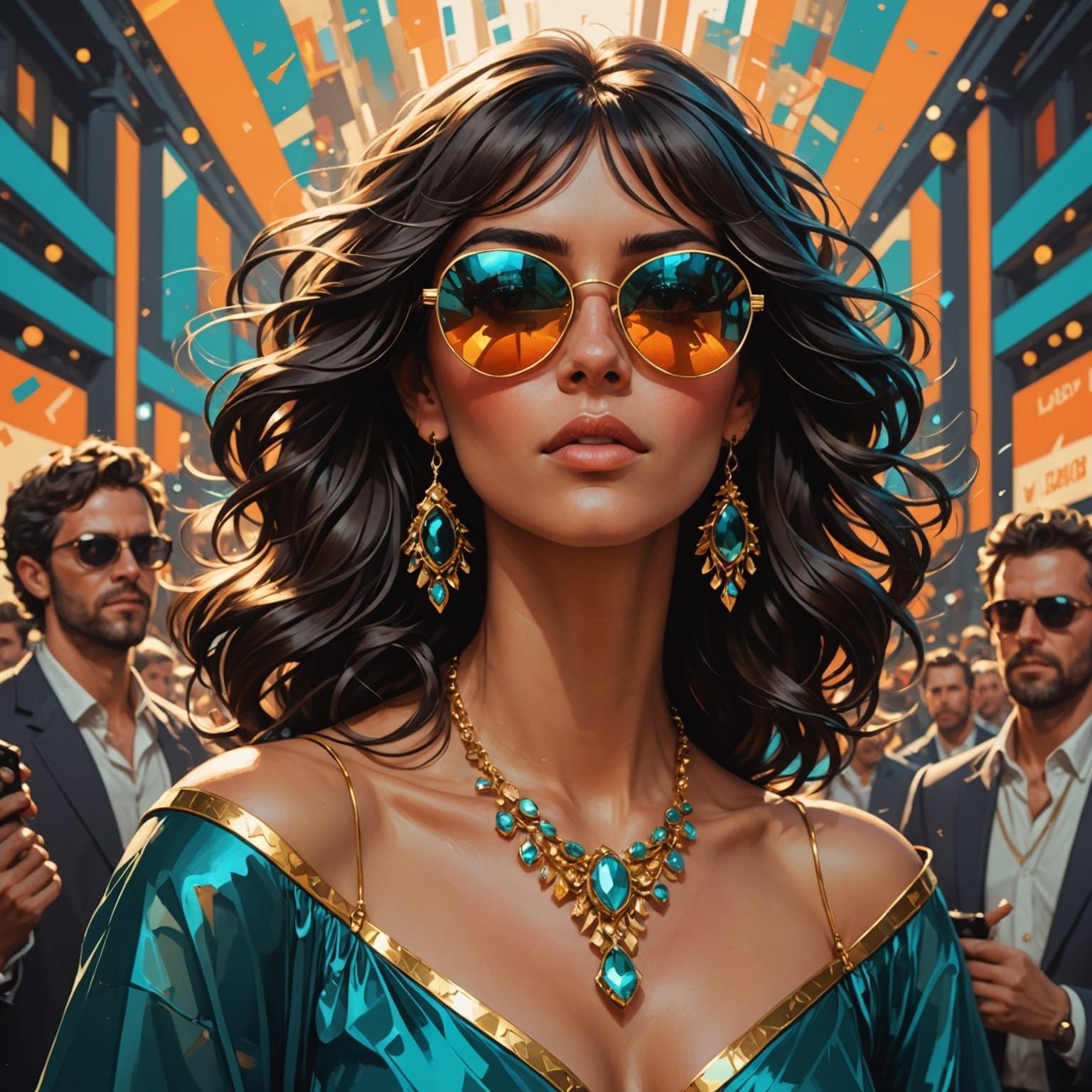 Concert Streaker in Art Nouveau Style