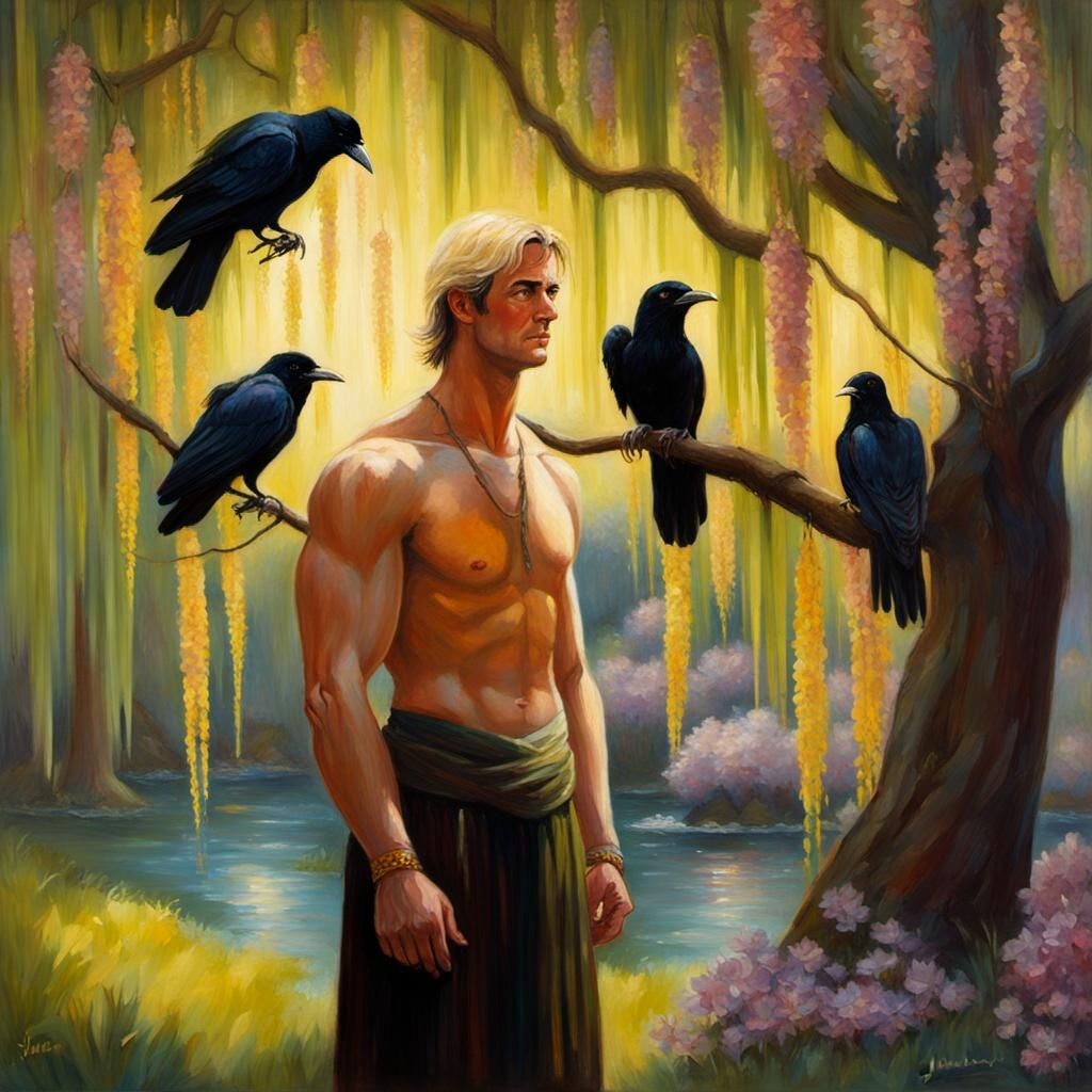 Fairytale Betrothal Ceremony with Fairies, Oil Painting