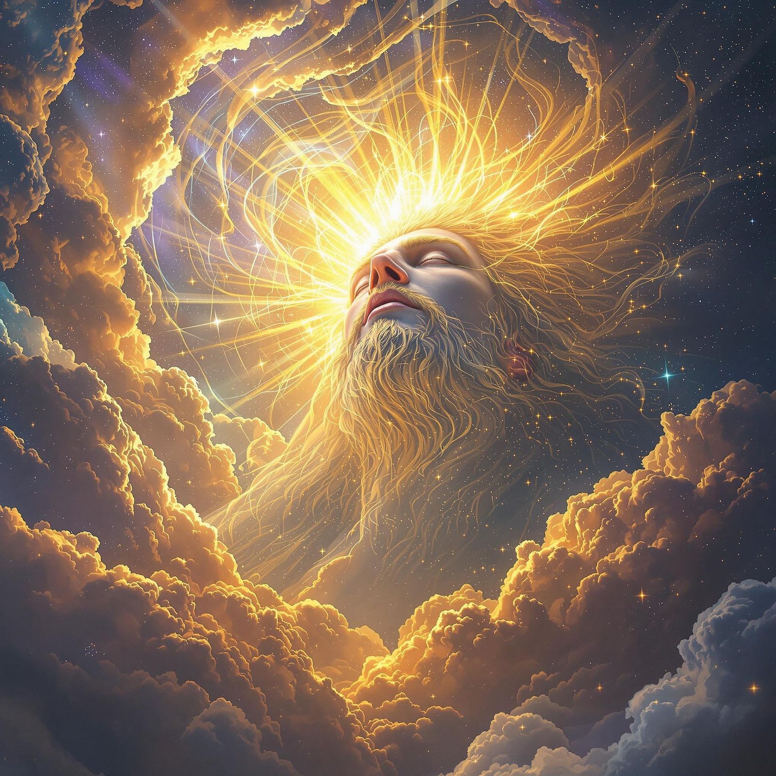 Divine Radiance: The Dawn of Creation