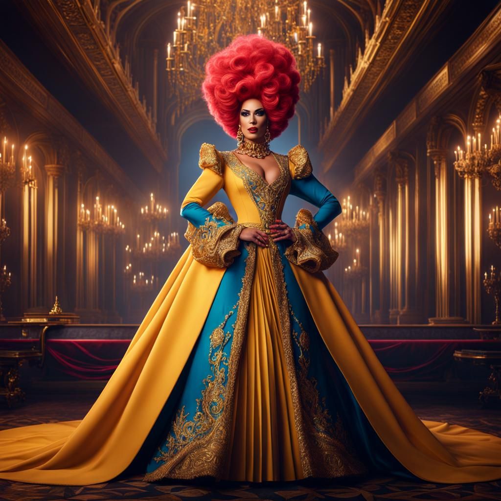 Prince Charming as Drag Queen: Detailed Matte Painting