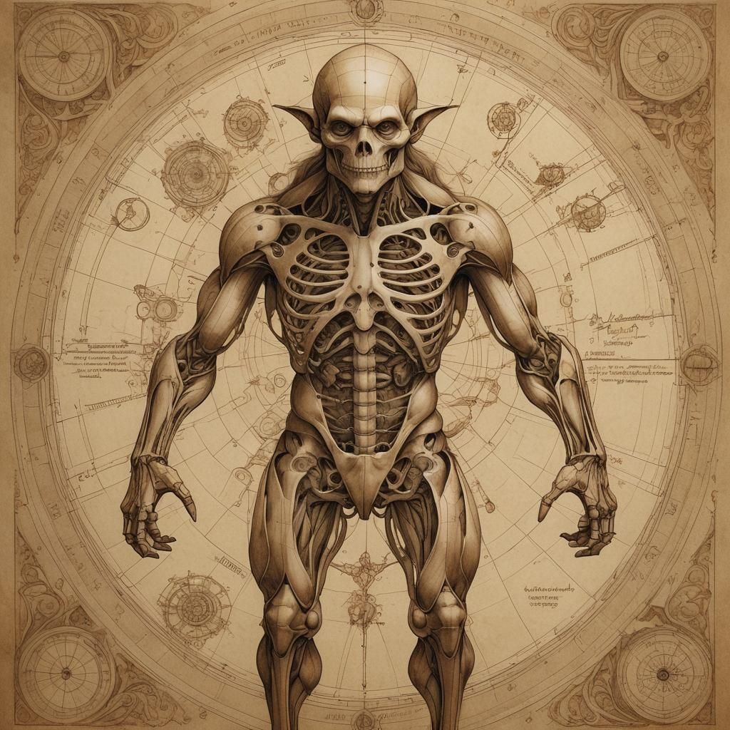 Goblin Anatomy in Renaissance Style