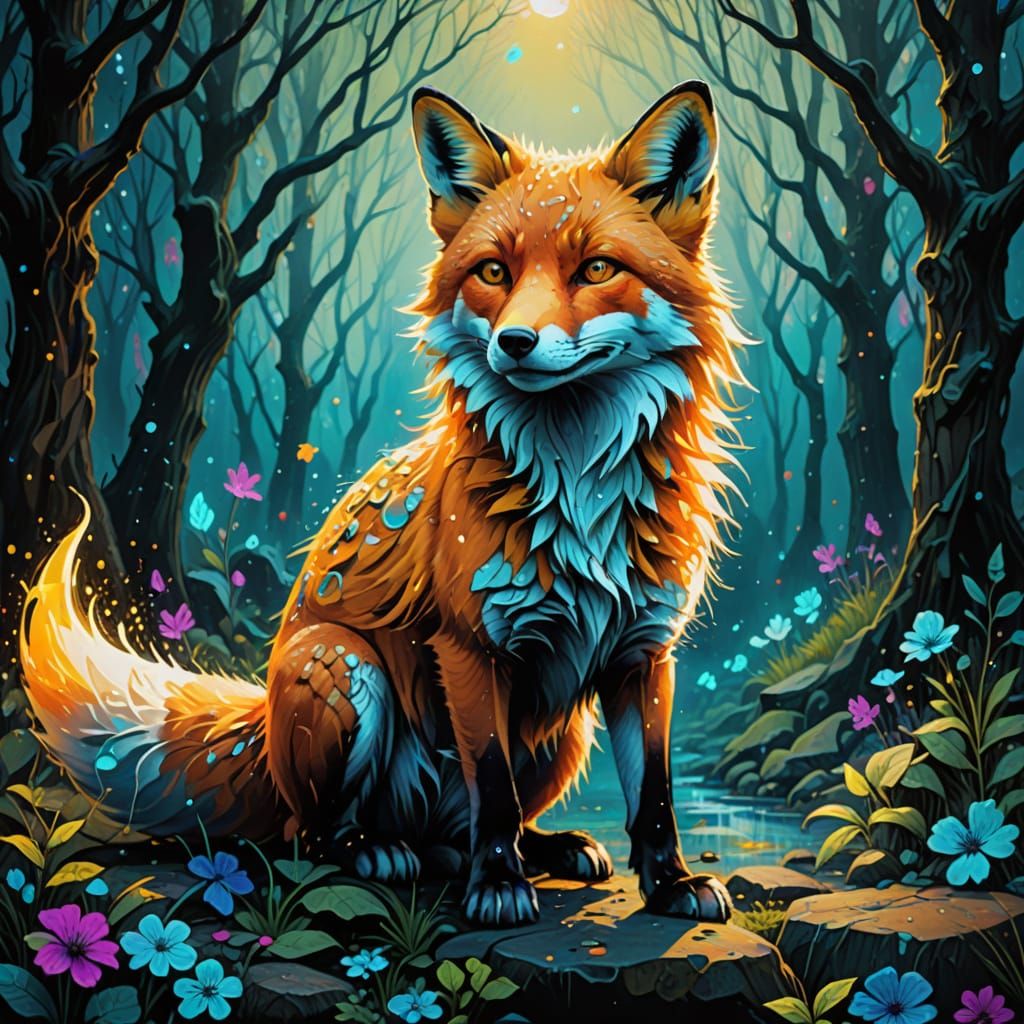 Ethereal Fox Embarks on Mysterious Quest