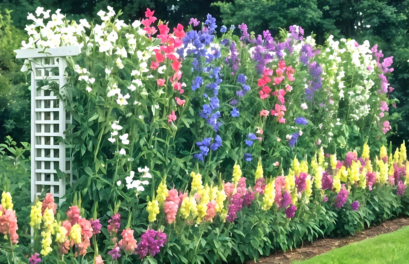 Sweetpeas and Snapdragons