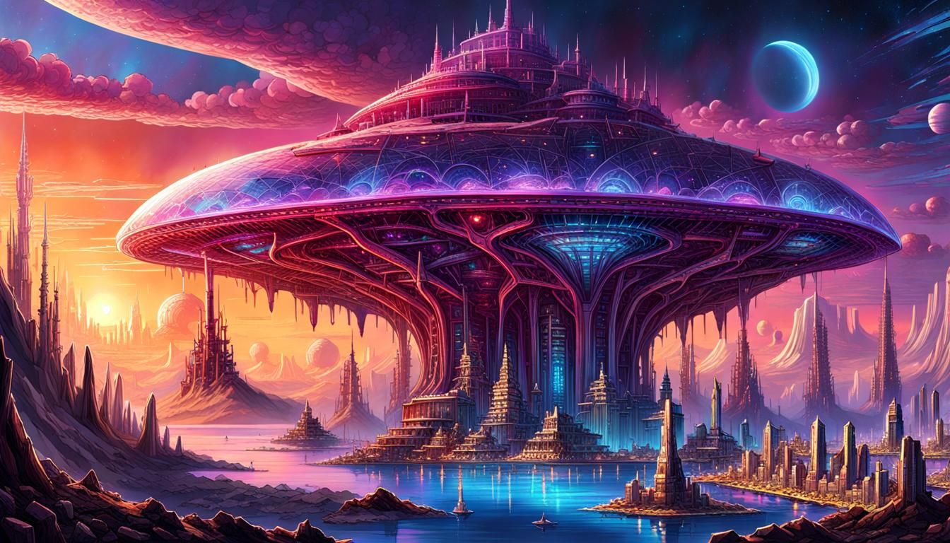 Widescreen Maximalist Alien Spaceport