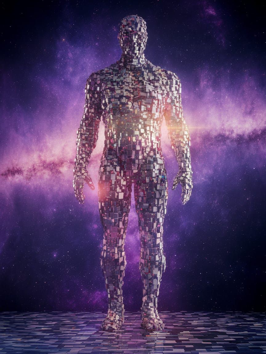 Cosmic Cube Titan in Futuristic Style