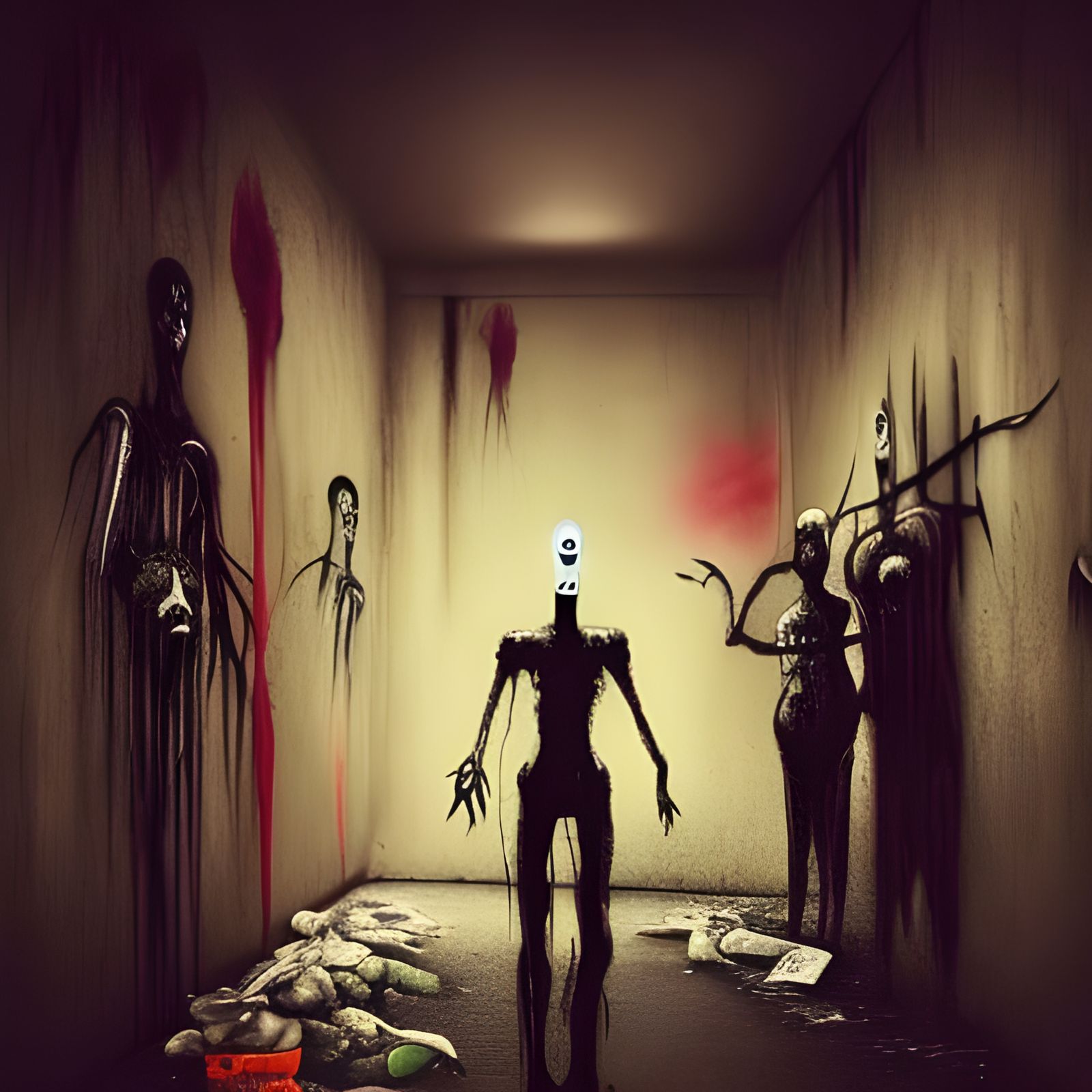 Surreal Cyberpunk Horror Graffiti Art