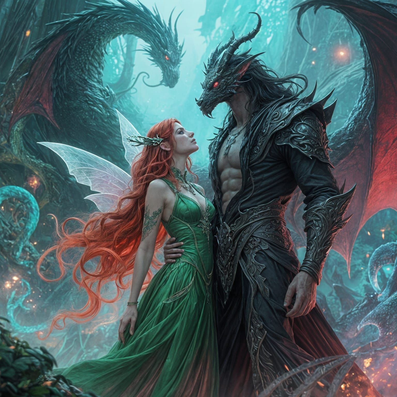 Dragon Lord and Fairy Queen Reunited in Dreamscape