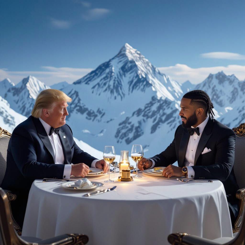 Dinner Atop Everest: Trump and Drake