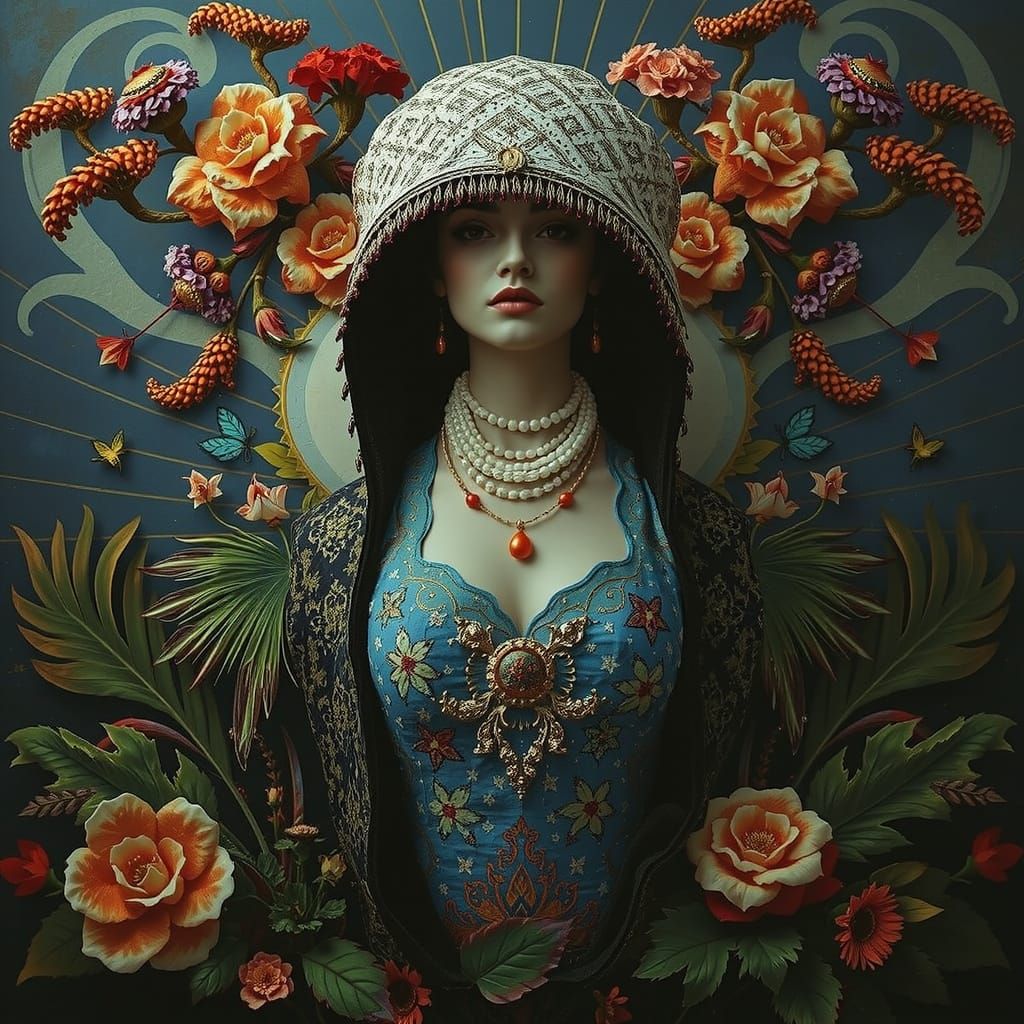 Psychedelic Garden of Cosmic Mystery and Tropical Heat