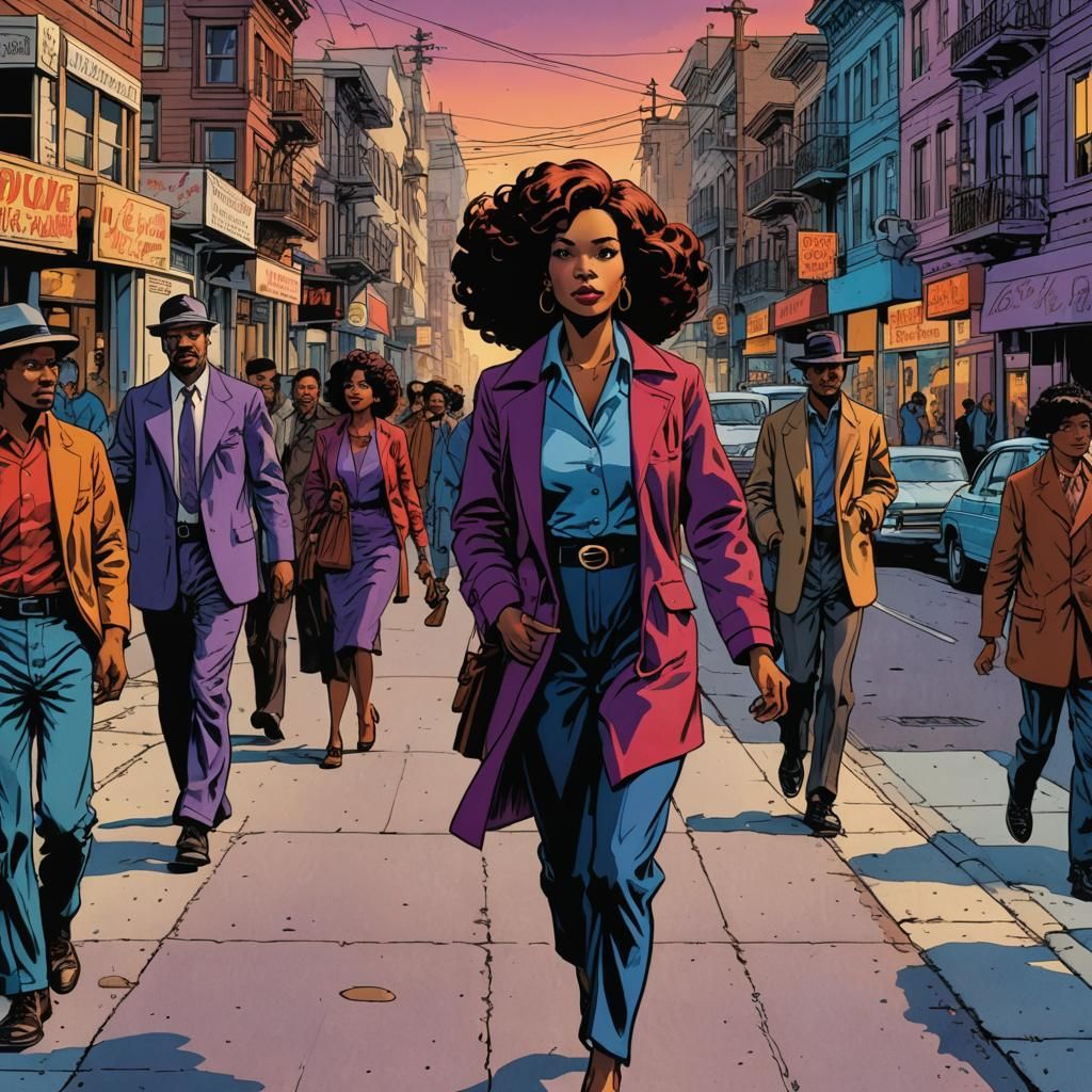 1970s Gangster in San Francisco: Vintage Comic Art