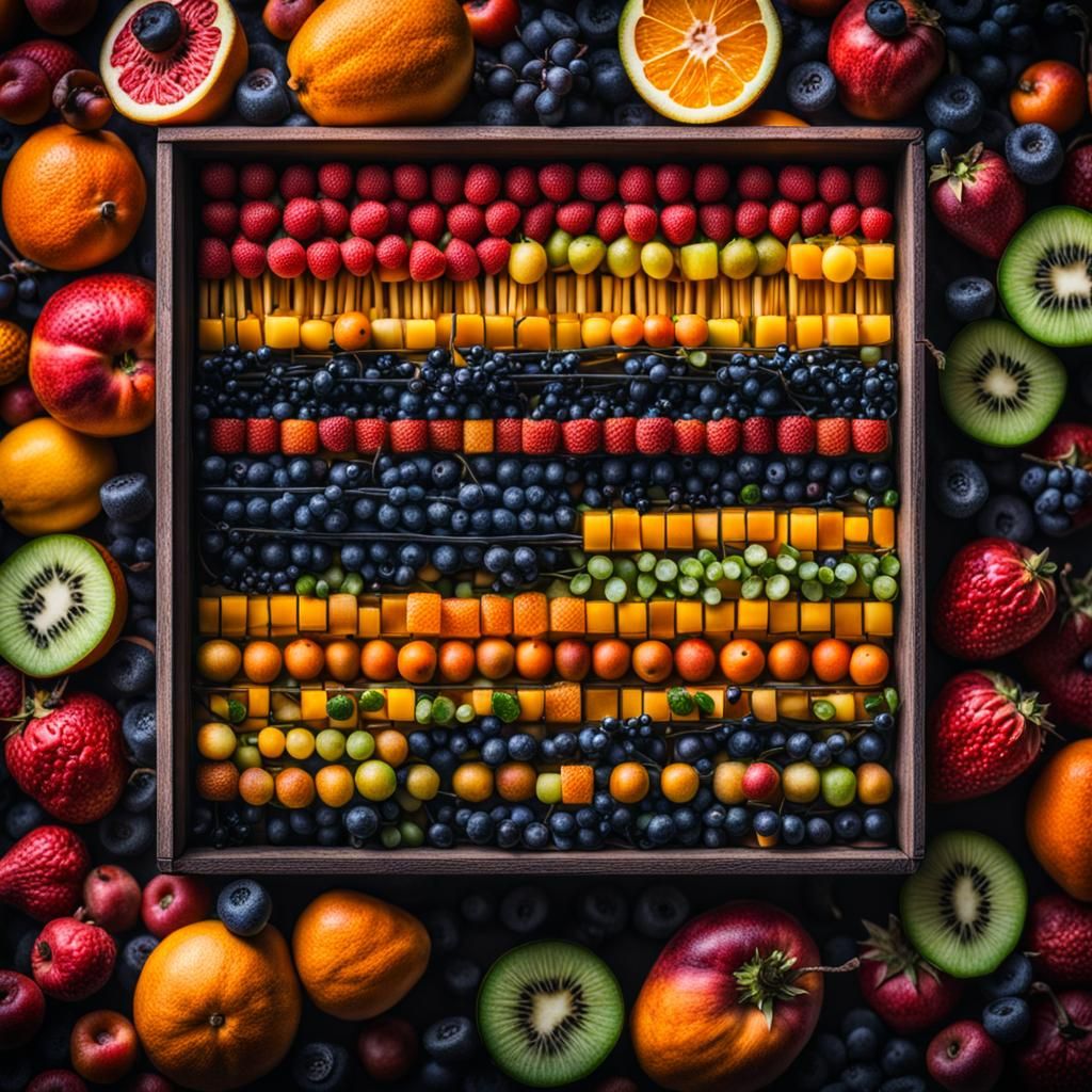 Hyperrealistic Fruit Resistors in Cinematic Lighting