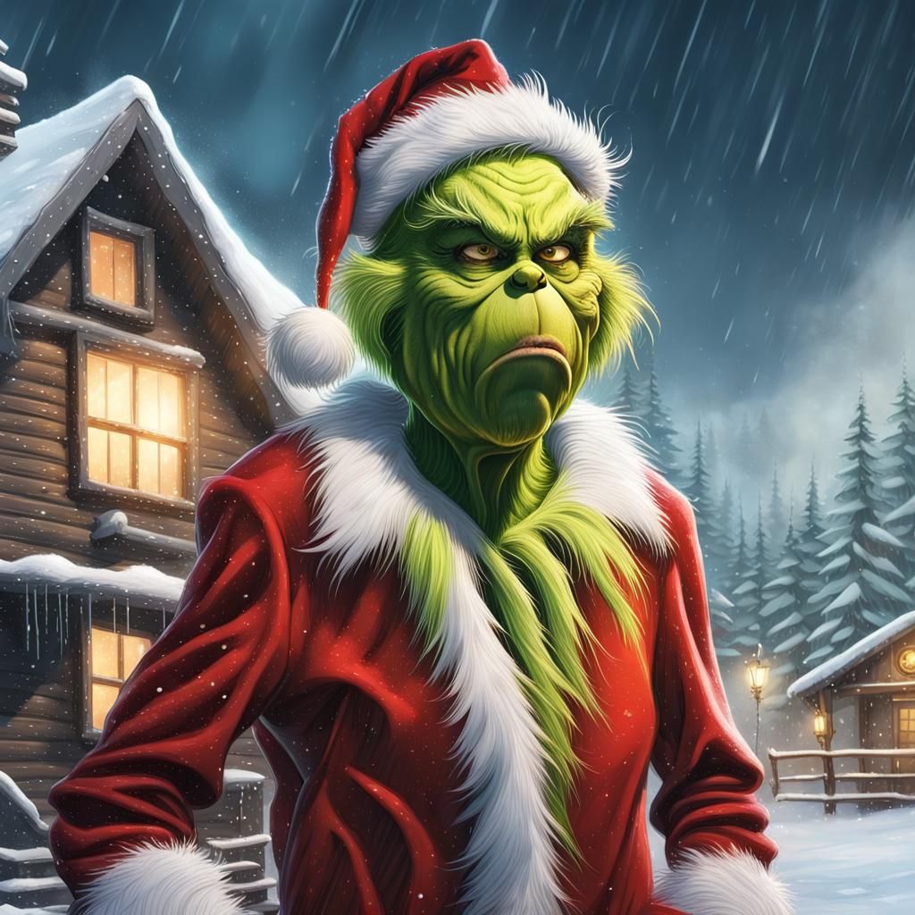 The Grinch as Steam Punk Santa