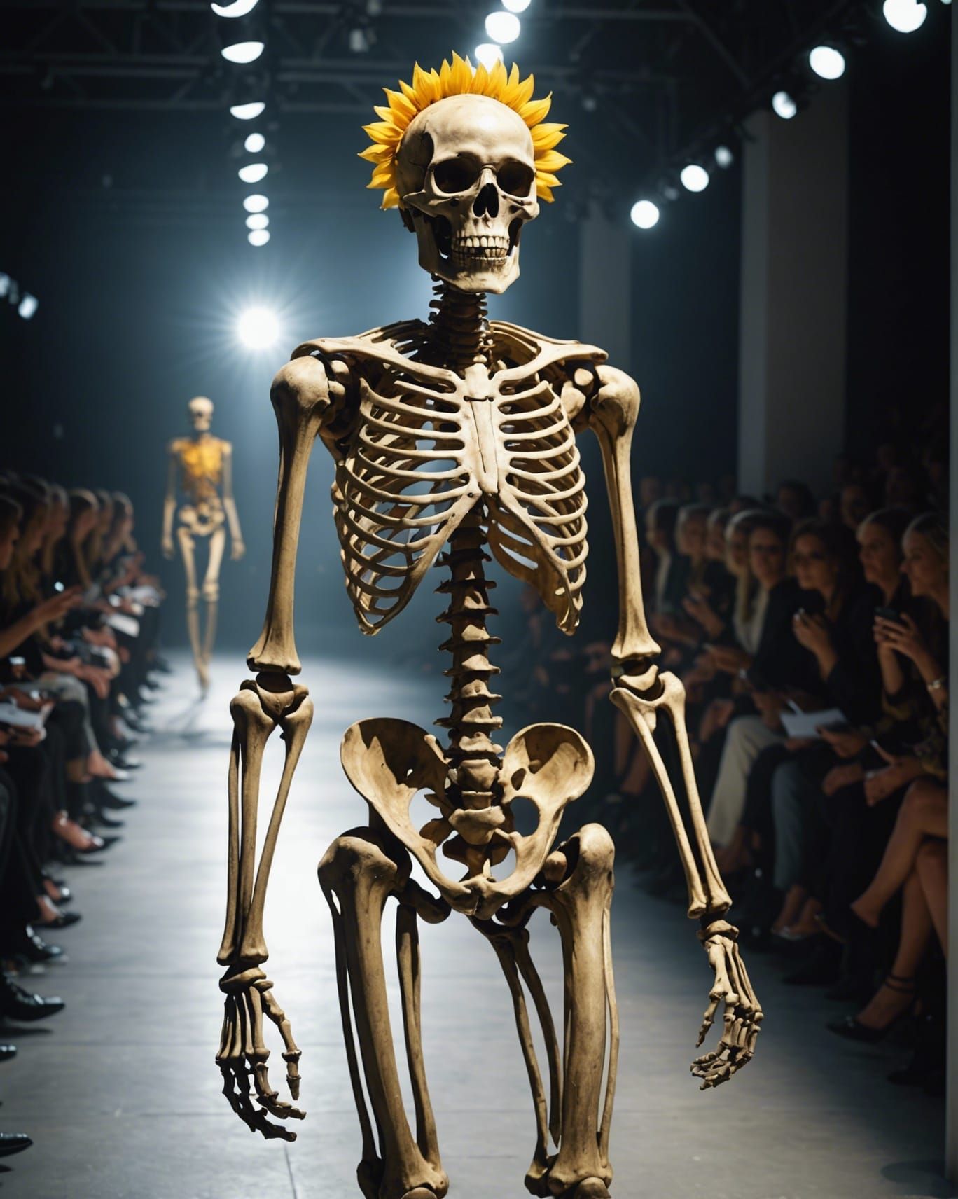 Skeleton Sunbeam at Fashion Show