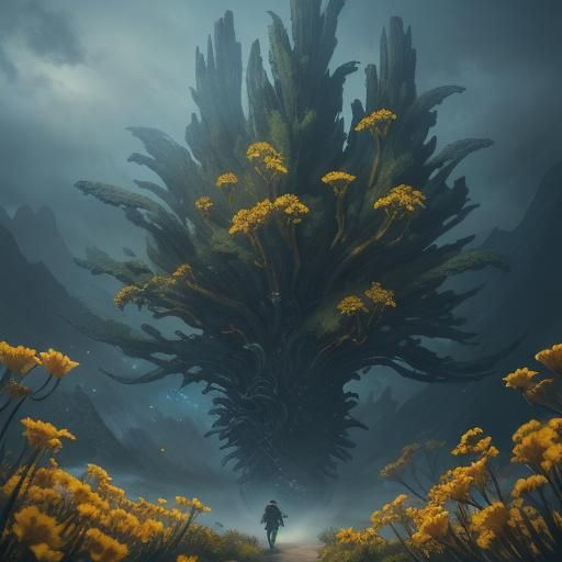 Concerned Man Talking to Woman: Fantasy Concept Art