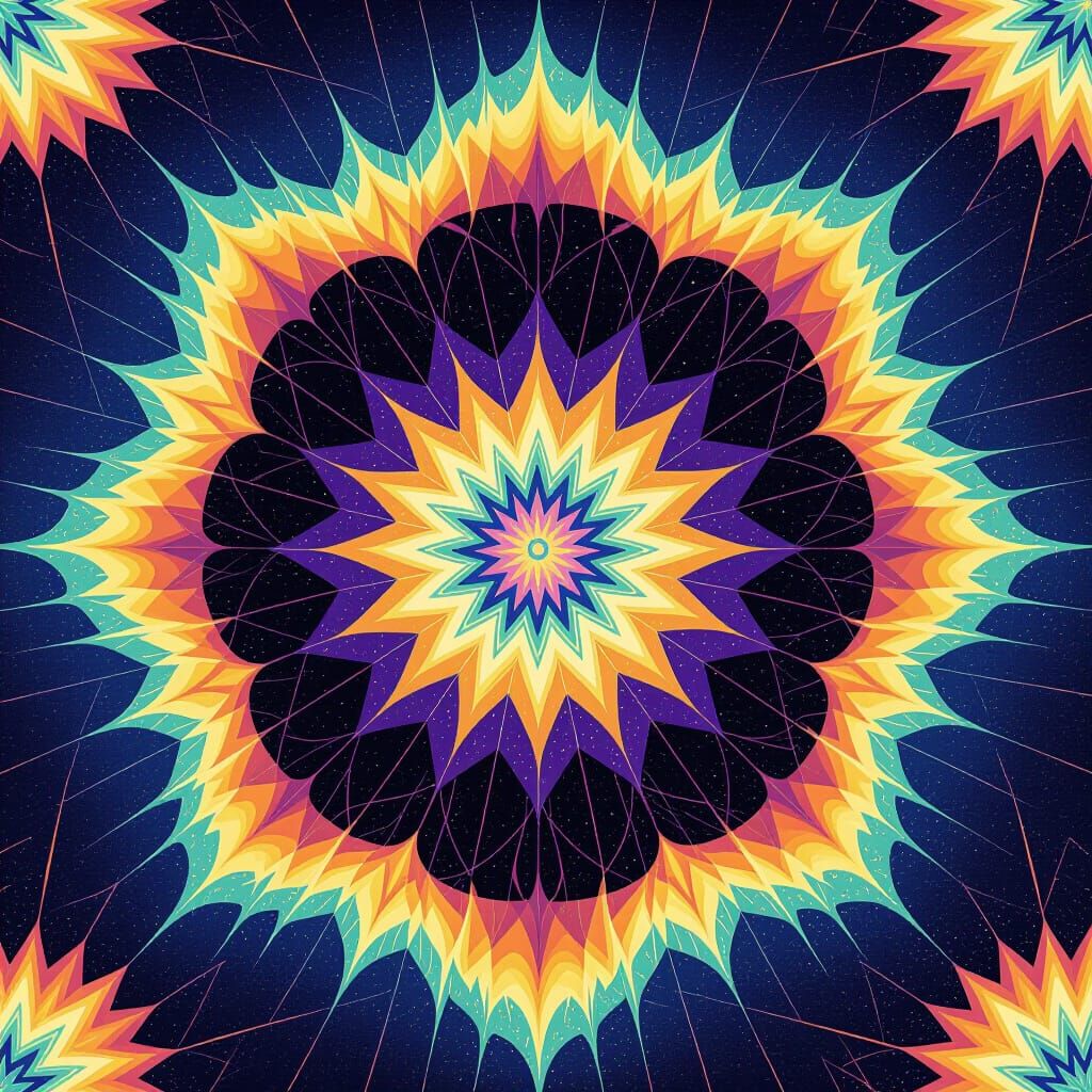 Dream-Spirit Shapeshifting Cosmic Fabric, Digital Pop Art