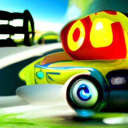 Cars in Pixar Style 3D Digital Art
