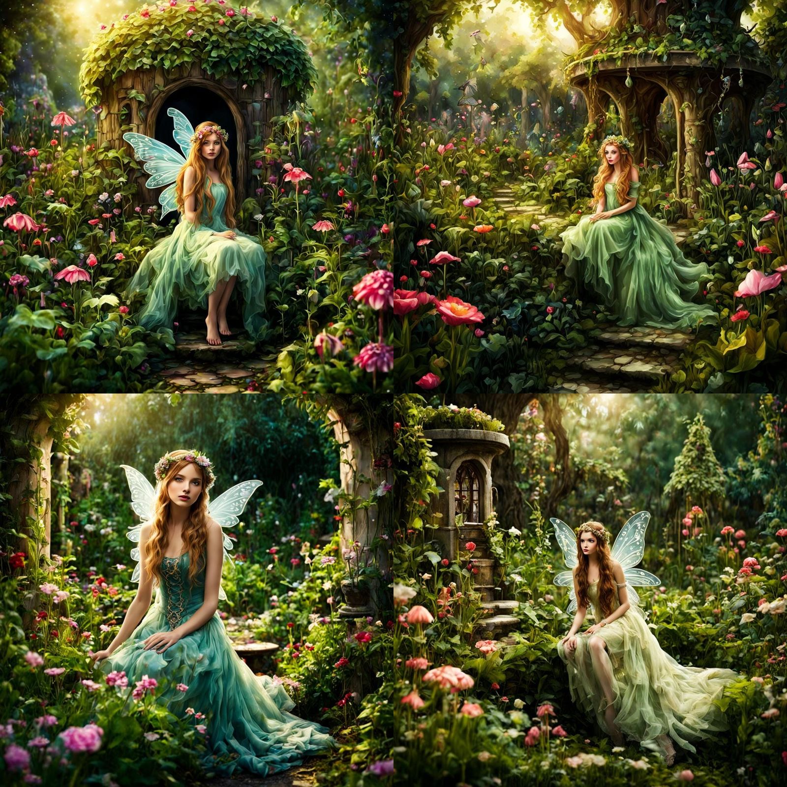 Fantasy fairy Enigmatic garden tales