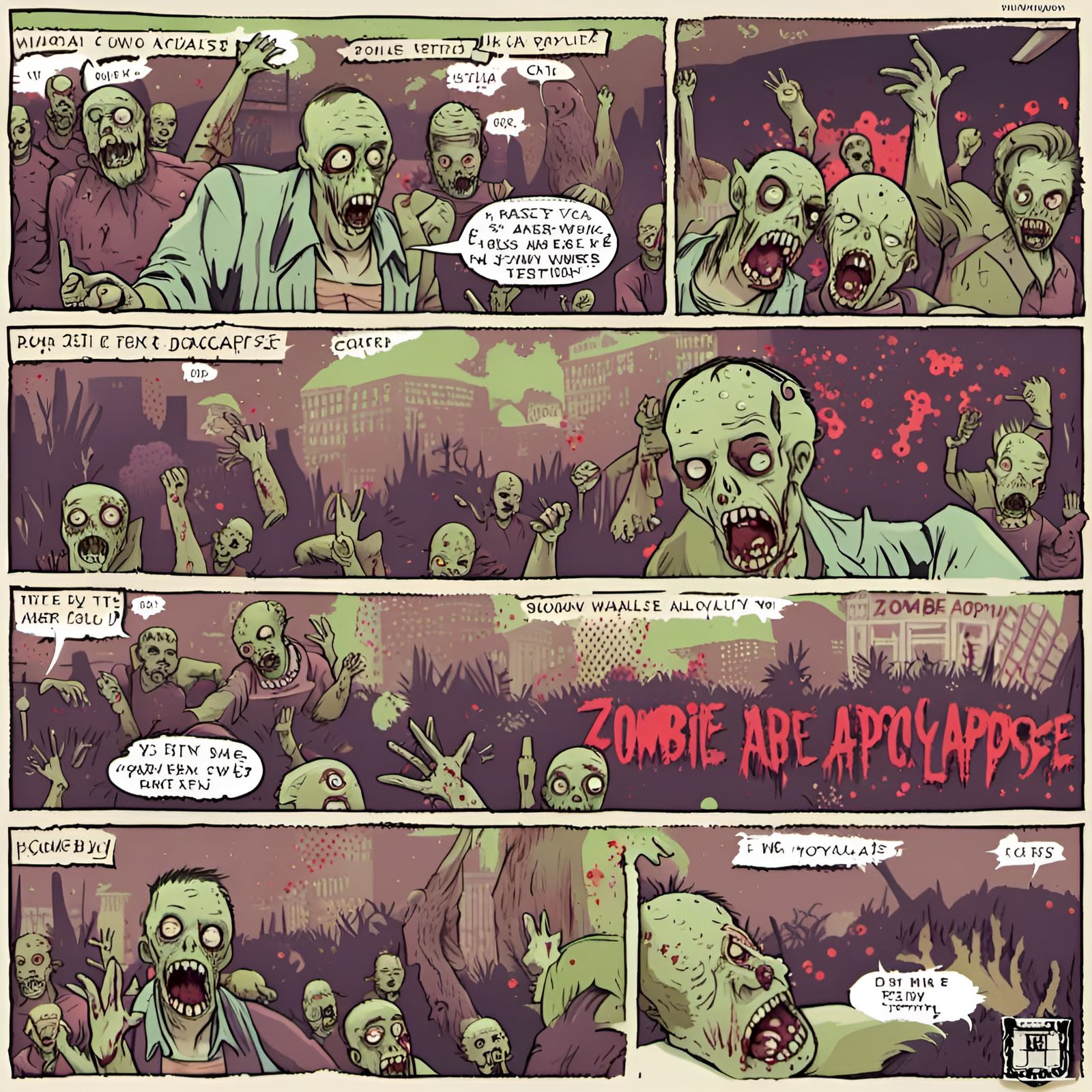 Classic Zombie Apocalypse Scenario