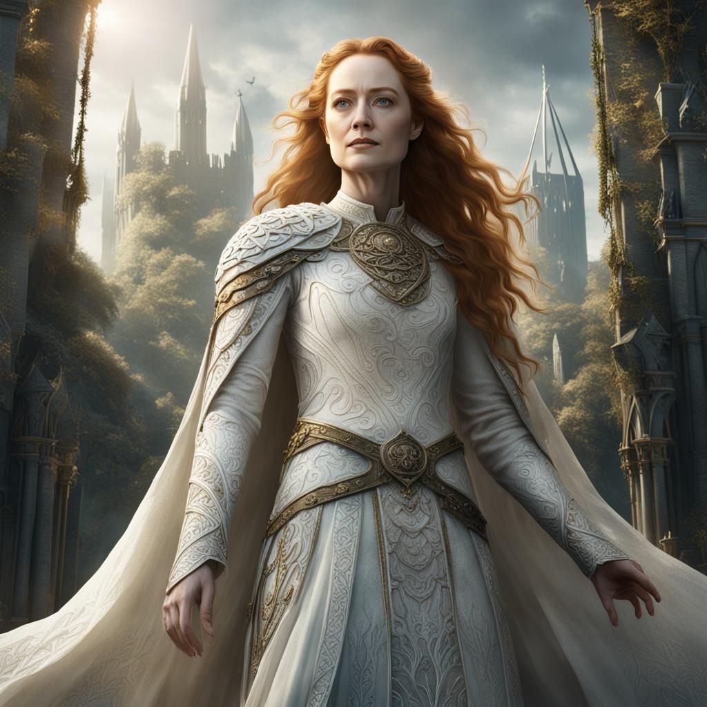 White Lady of Rohan: Detailed Matte Painting