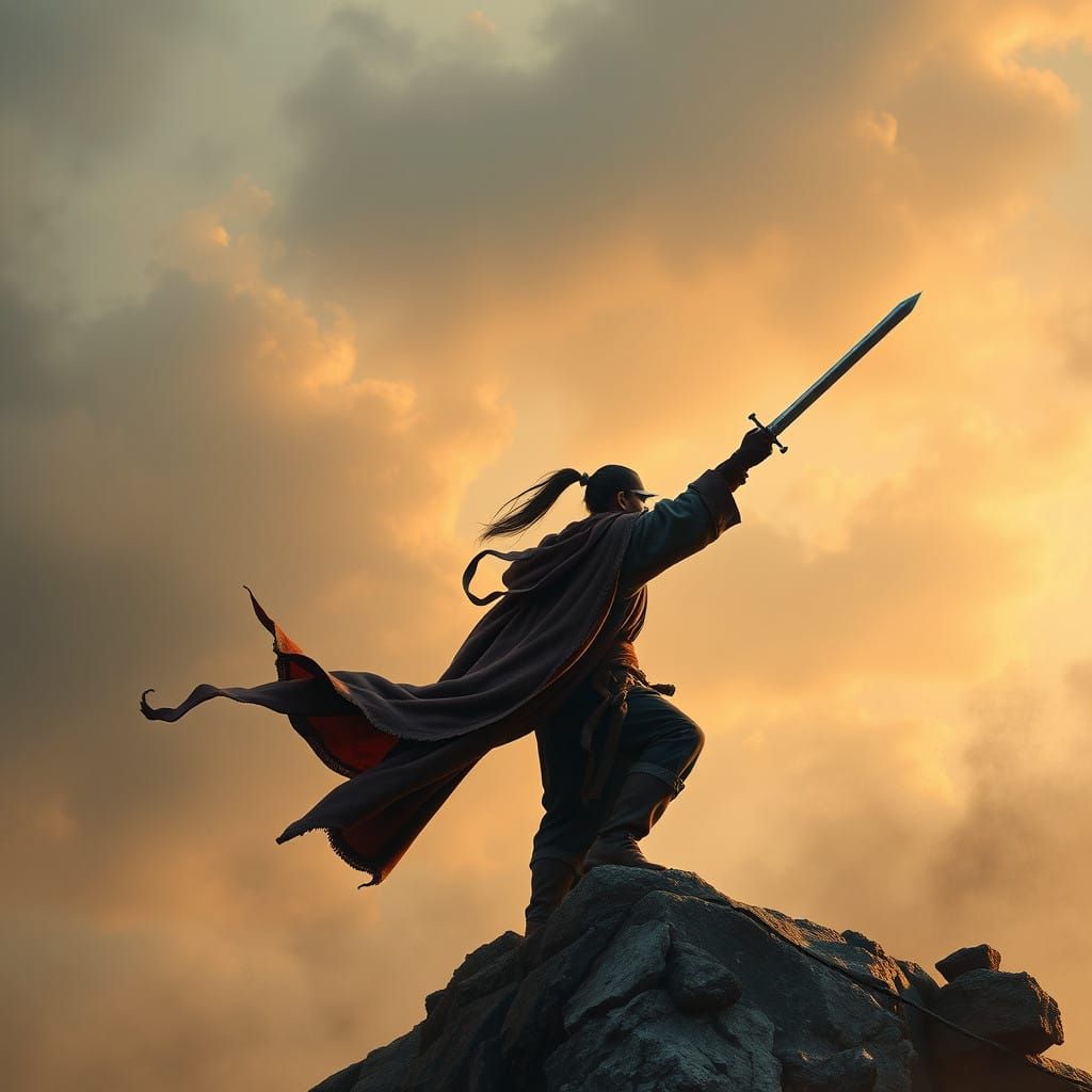 Mysterious Lone Swordsman Embarks on Solo Quest