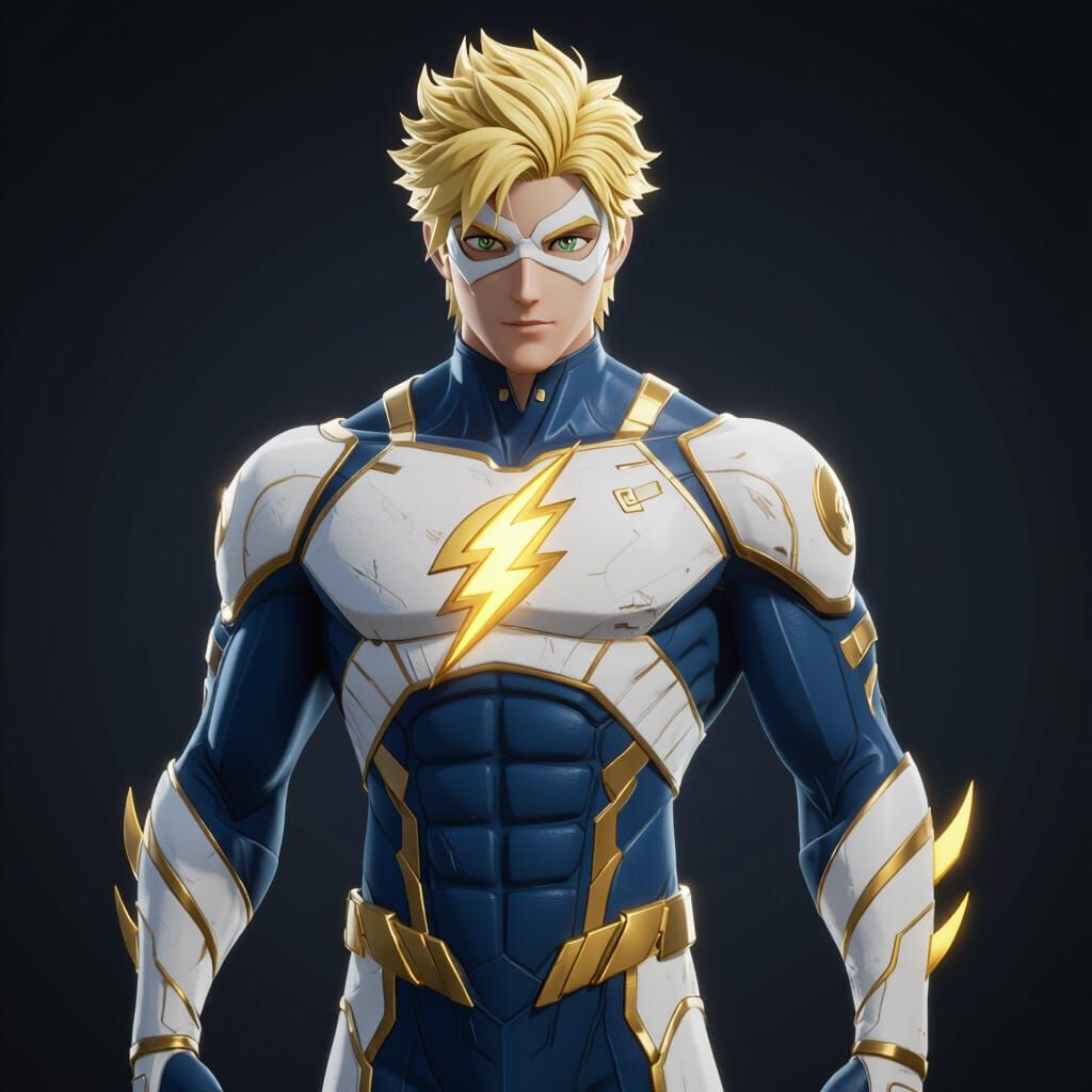 Anime 3D Art: Jaune Arc as The Flash
