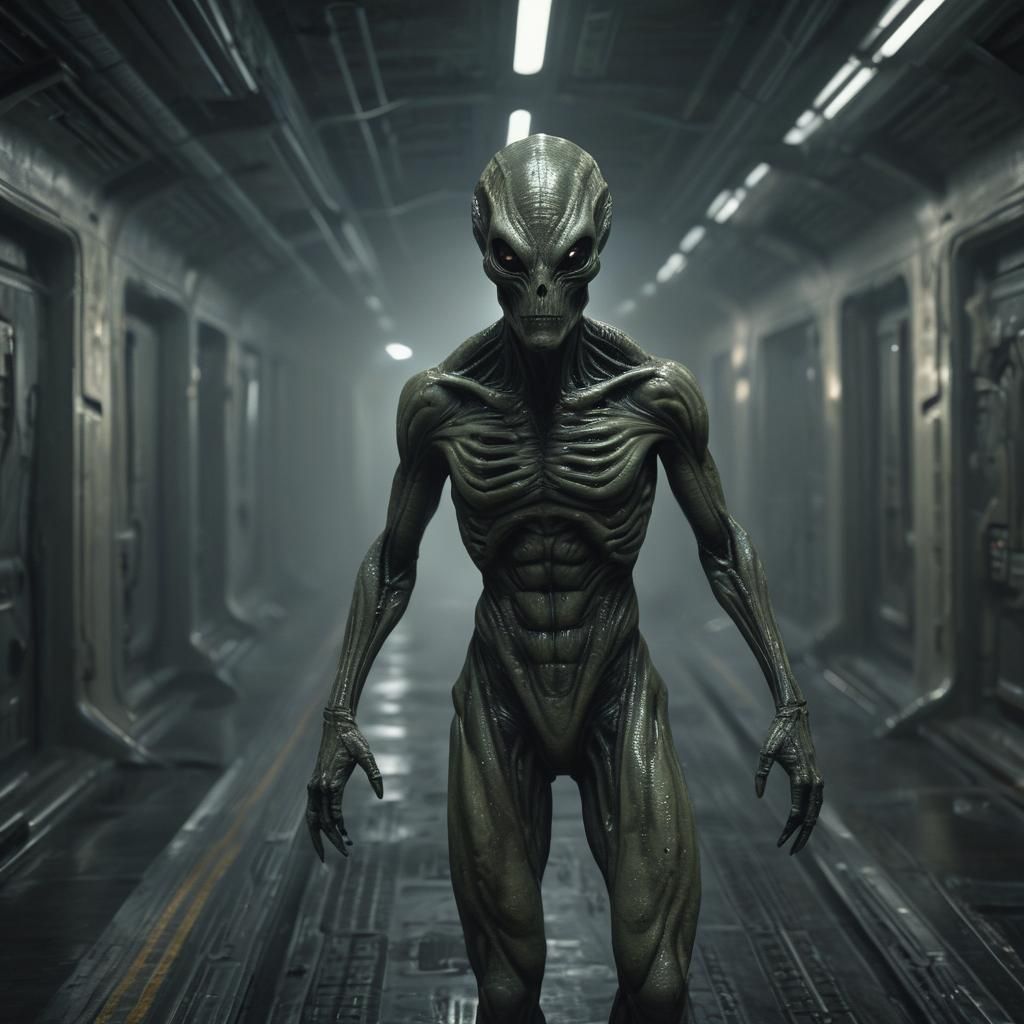 Alien Spaceship Corridor