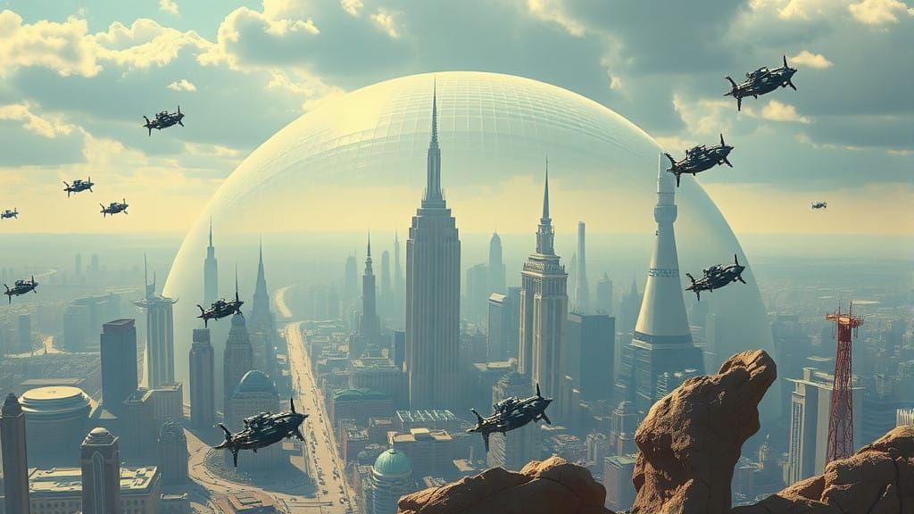 Cities of Tomorrow: Retro Futuristic Metropolis