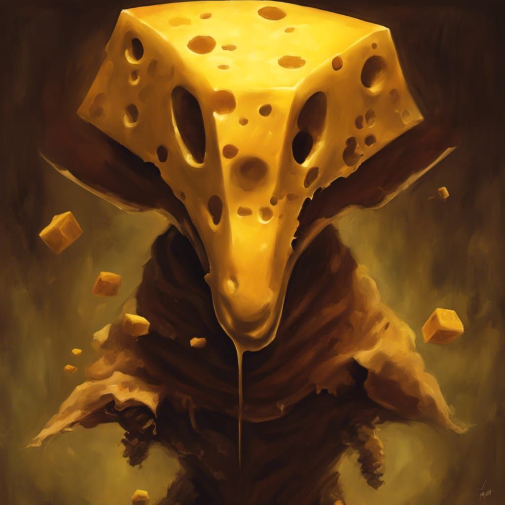 Sinister Cheese: A Greg Rutkowski-Inspired Dark Art