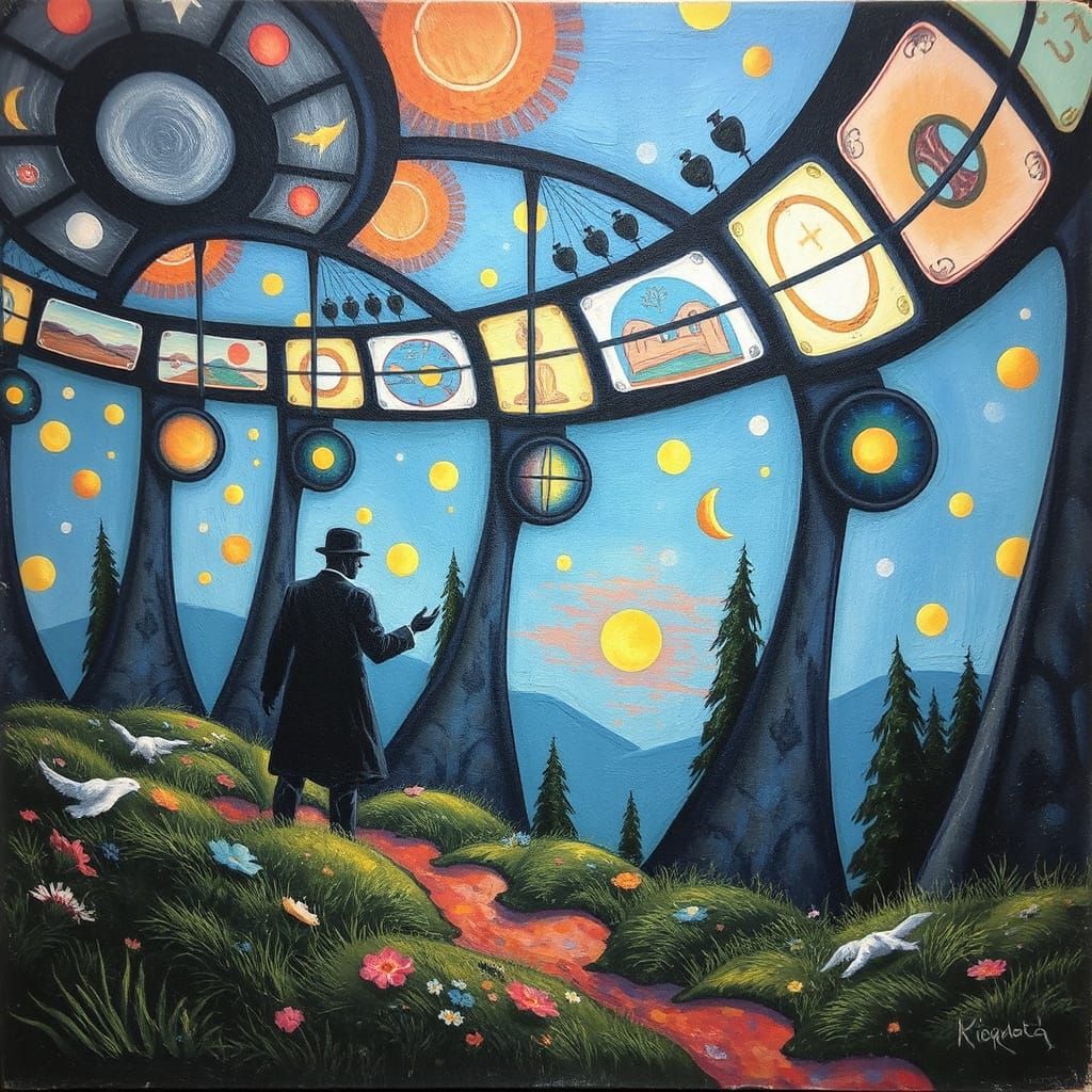 Cyber Surrealist Impressionist Masterpiece