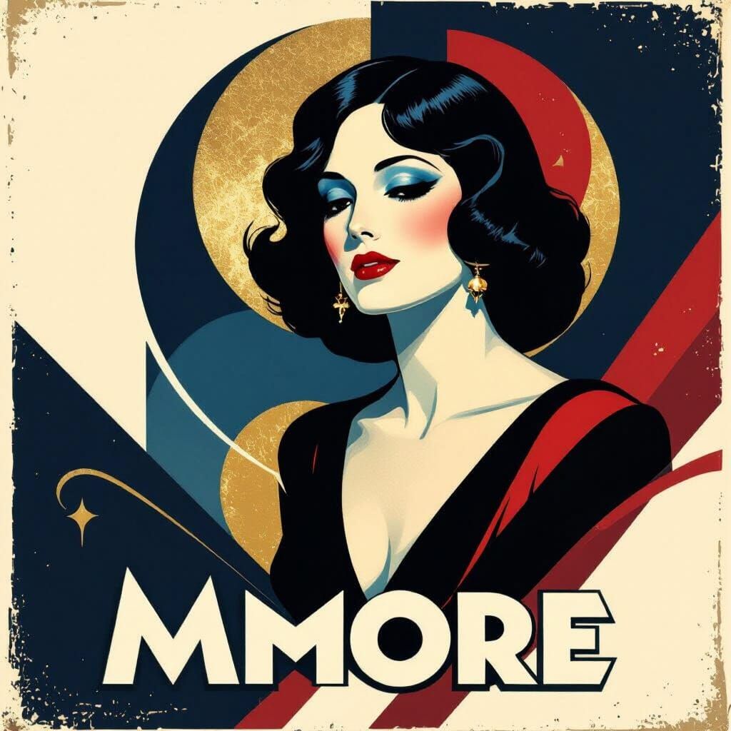 Surrealist Art Deco Movie Poster