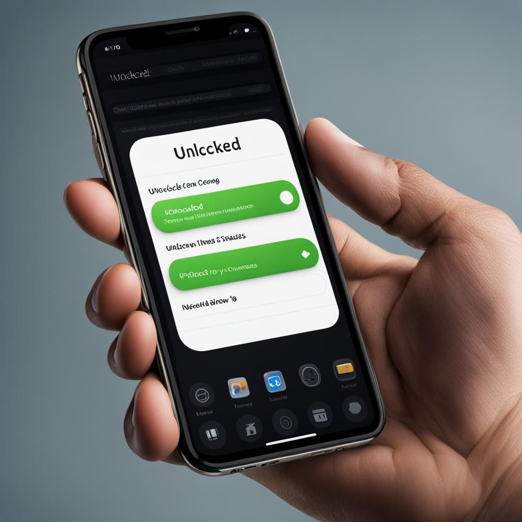 Hands Holding Unlocked iPhone: Realistic Detail