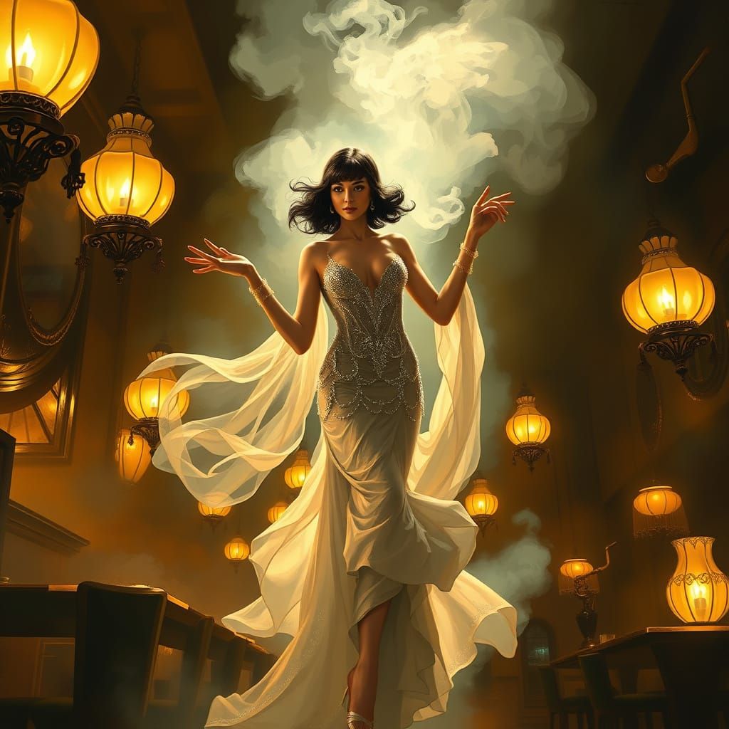 Phantom Showgirl in Art Deco Jazz Club