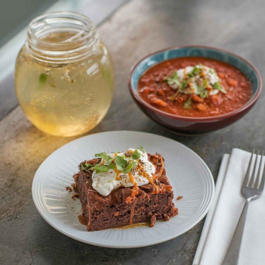 Luscious Lorraine's, a health food cafe with kombucha flowing, gluten-free brownies and vegan chili