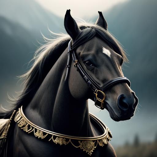 Jeweled Wild Horse in Natural Setting