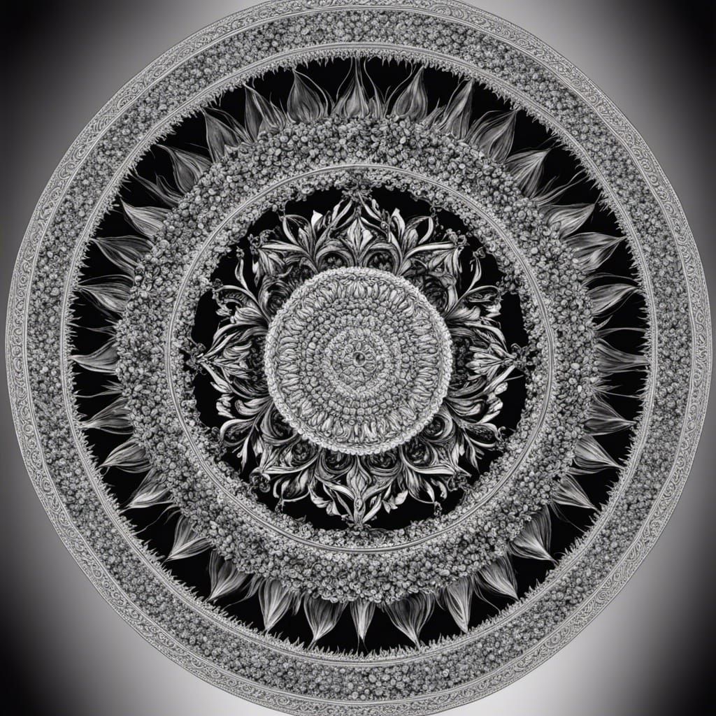 Harmony Mandala: Intricate Detailed Photorealistic Design