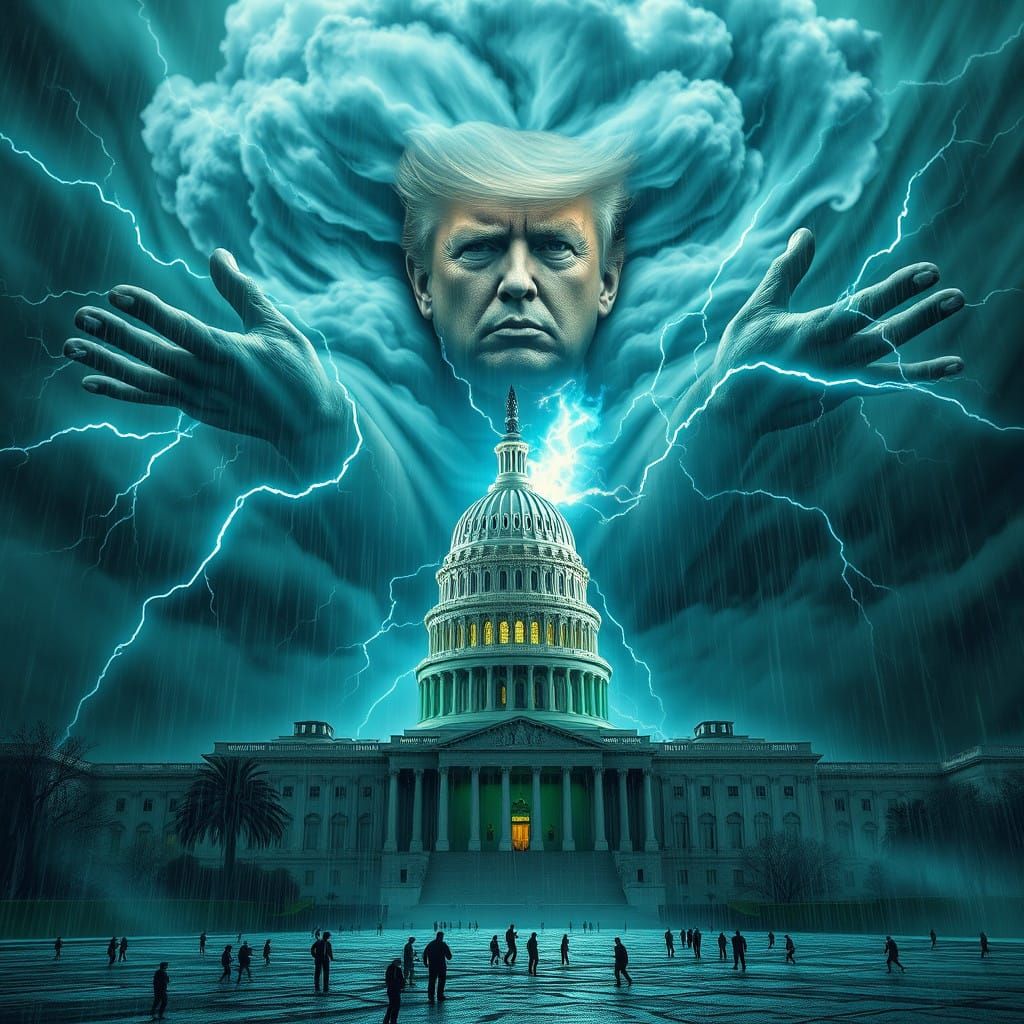 Storm God Trump Reigns Supreme Over Capitol