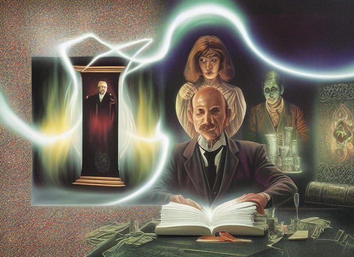 Vintage Spiritualist Magician Poster Art