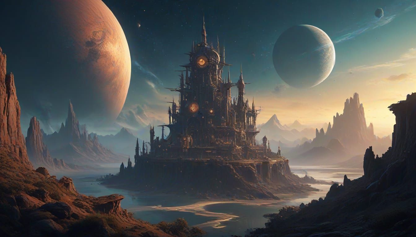 Ancient Automaton on Alien Planet, Cosmic Wonder