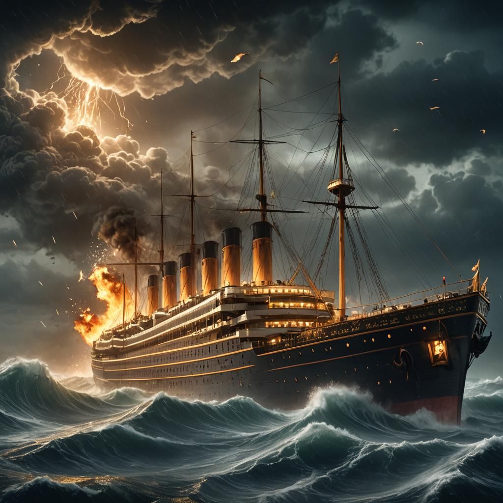 Titanic Sinking: Epic Cinematic Digital Matte Painting