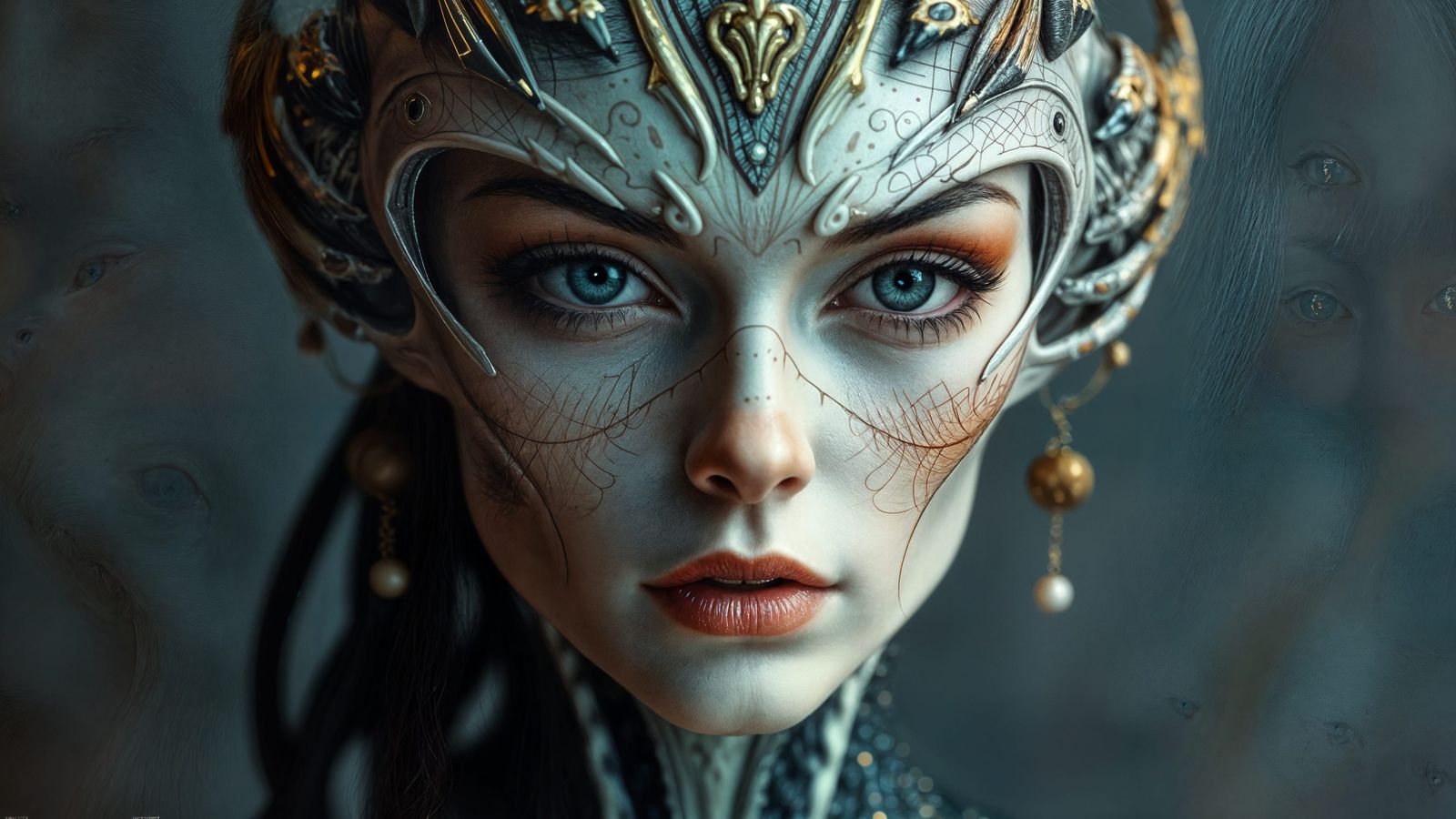 Celestial Goddess of Beauty in Ethereal Portraiture