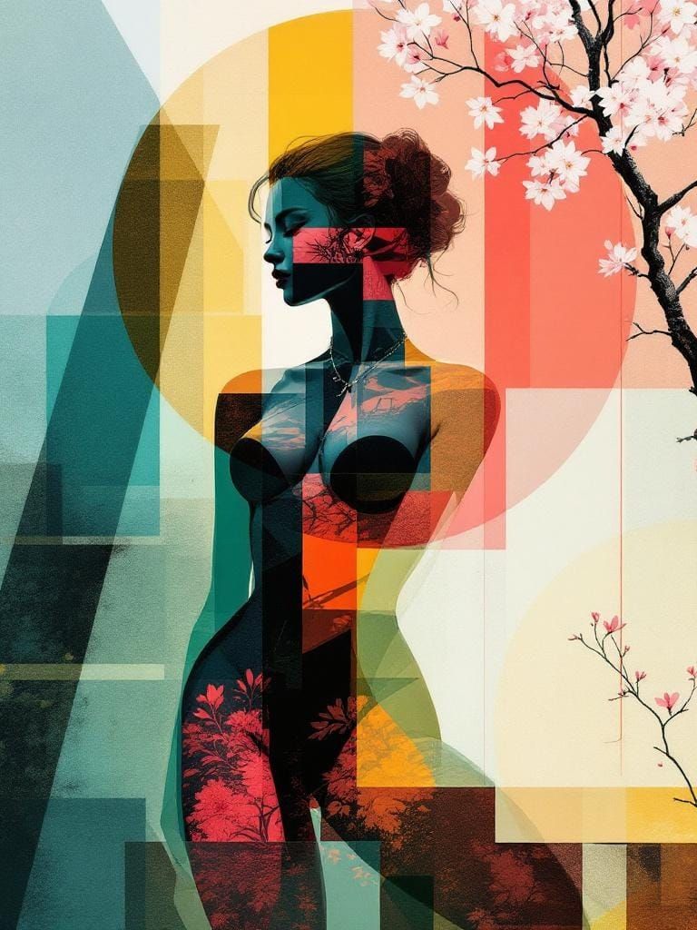 Abstract Fusion: Kandinsky and Frankenthaler in Geometric Ga...