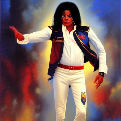 Michael Jackson Oil Painting by James Gurney
