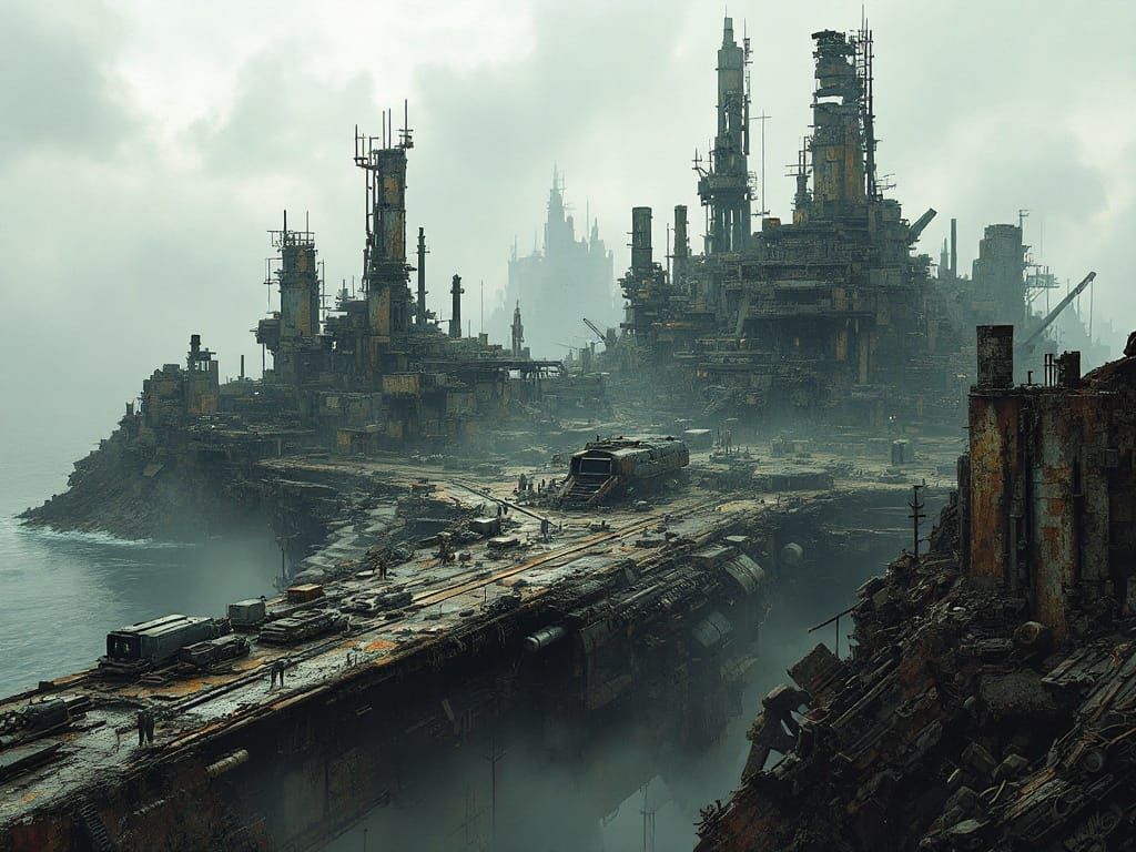 Gritty, Industrial Post-Apocalyptic Metropolis